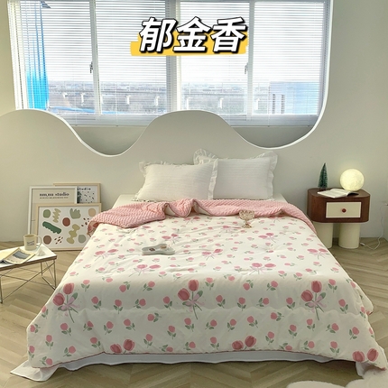 91家纺网 家纺一手货源 找家纺 （总）星期八 2023新款全棉豆豆春秋被夏被