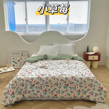 91家纺网 家纺一手货源 找家纺 （总）星期八 2023新款全棉豆豆春秋被夏被