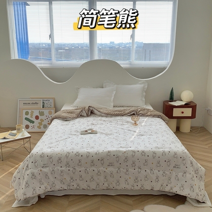 91家纺网 家纺一手货源 找家纺 （总）星期八 2023新款全棉豆豆春秋被夏被