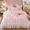 91家纺网 家纺一手货源 找家纺 亲亲公主2025新款全棉韩版绣花韩版公主风蕾丝四件套-郁金香粉色