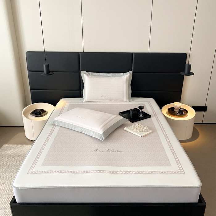 91家纺网 家纺一手货源 找家纺 三味舒屋 2025新款凉感抗菌防螨印花冰丝养生席-克莉丝 克莉丝咖