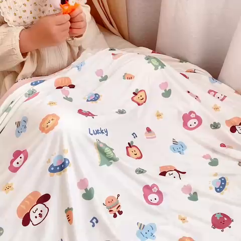 91家纺网 家纺一手货源 找家纺 （总）星期八2023新款凉感毯