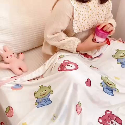 91家纺网 家纺一手货源 找家纺 （总）星期八2023新款凉感毯