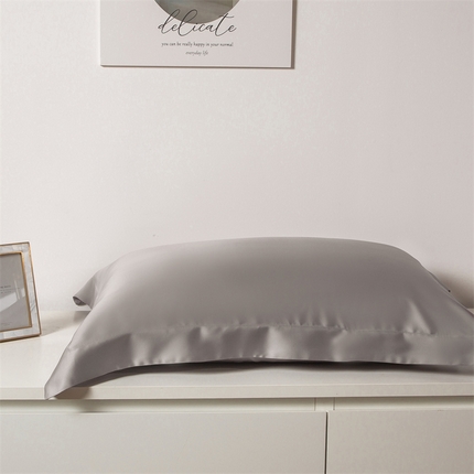 91家纺网 家纺一手货源 找家纺 好阁 2023新款60S莱赛尔枕套 都市灰