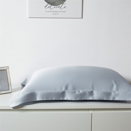 91家纺网 家纺一手货源 找家纺 好阁 2023新款60S莱赛尔枕套 海滨蓝