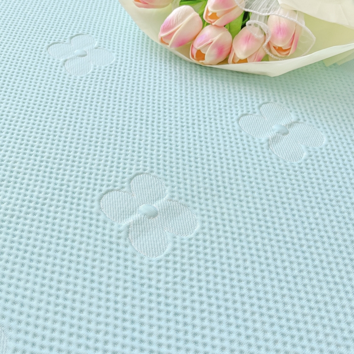 91家纺网 家纺一手货源 找家纺 同田 2023新款凉豆豆床裙款凉席冰丝凉感豆豆席 碧蓝