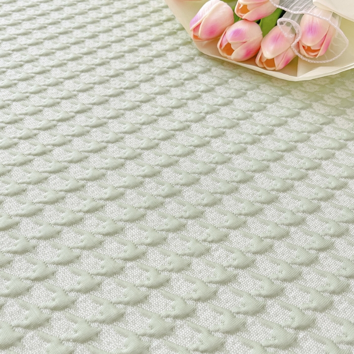 91家纺网 家纺一手货源 找家纺 同田 2023新款凉豆豆床裙款凉席冰丝凉感豆豆席 草绿