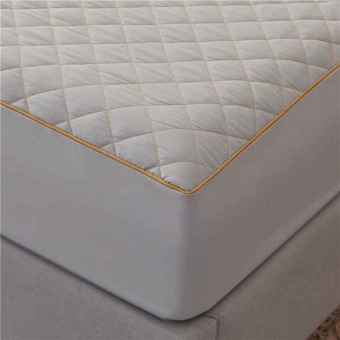 91家纺网 家纺一手货源 找家纺 屹成家纺 2024年水洗棉毛巾绣款床笠三件套 银灰