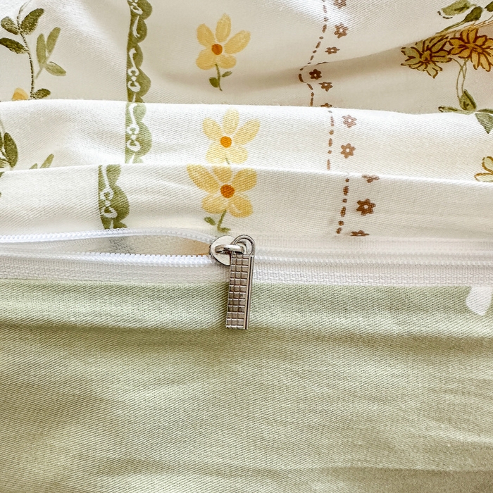 91家纺网 家纺一手货源 找家纺 清雅福 2023新款全棉小清新四件套 柠檬树