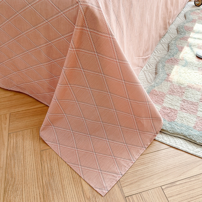 91家纺网 家纺一手货源 找家纺 清雅福 2023新款全棉小清新四件套 七色瑾