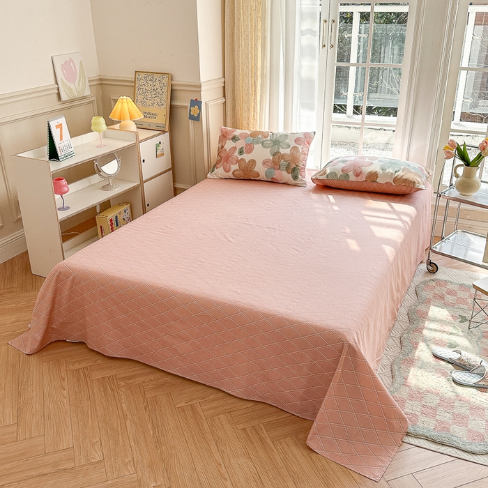 91家纺网 家纺一手货源 找家纺 清雅福 2023新款全棉小清新四件套 七色瑾