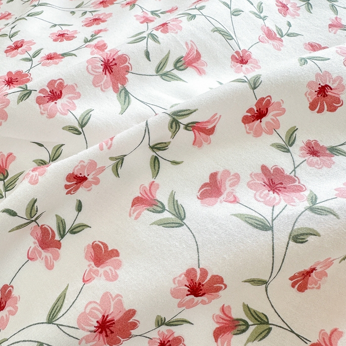 91家纺网 家纺一手货源 找家纺 清雅福 2023新款全棉小清新四件套 恬静