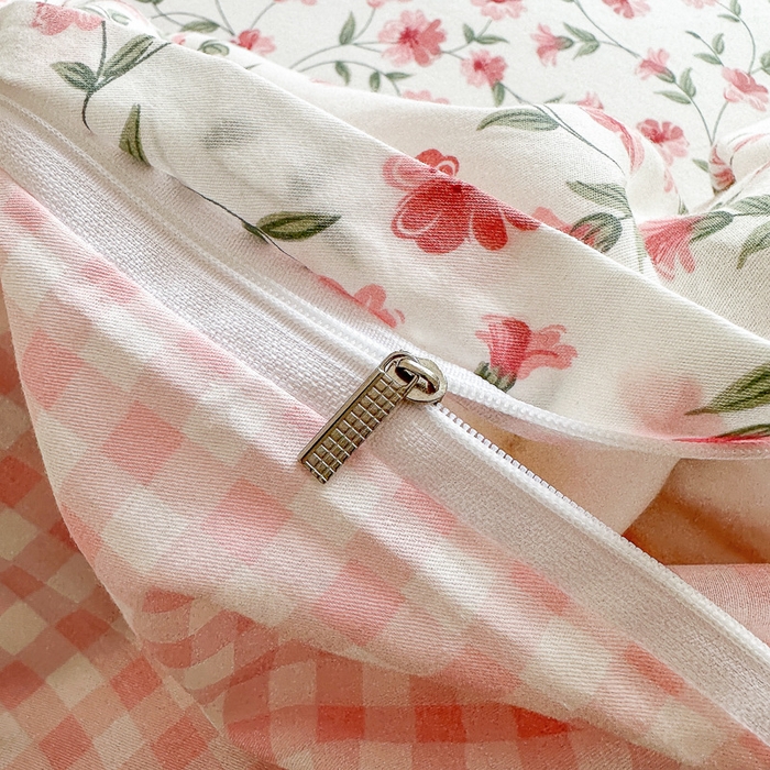 91家纺网 家纺一手货源 找家纺 清雅福 2023新款全棉小清新四件套 恬静