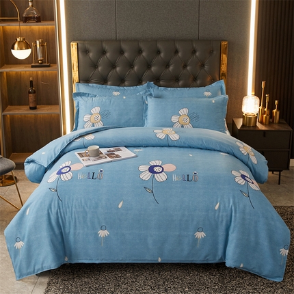 爱一个家 2024新款植物羊绒四件套 暗香