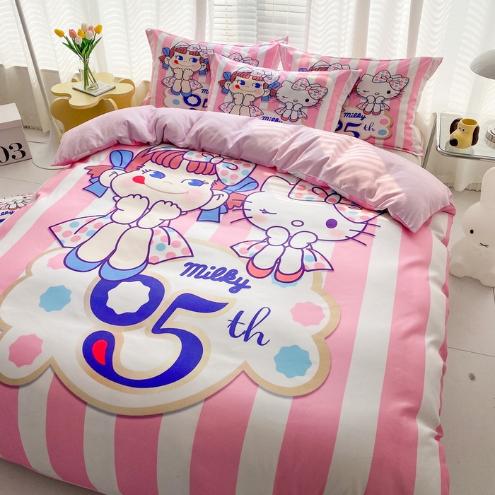 91家纺网 家纺一手货源 找家纺 卡通被套单件被罩男女儿童学生宿舍单人被单男孩卡幼儿园单人被罩 公主伙伴