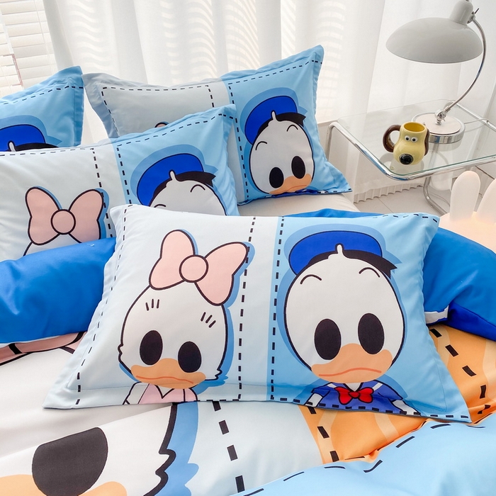 91家纺网 家纺一手货源 找家纺 卡通被套单件被罩男女儿童学生宿舍单人被单男孩卡幼儿园单人被罩 上课