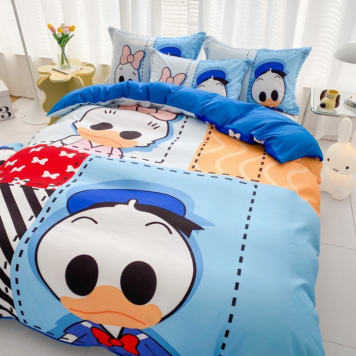 91家纺网 家纺一手货源 找家纺 卡通被套单件被罩男女儿童学生宿舍单人被单男孩卡幼儿园单人被罩 上课