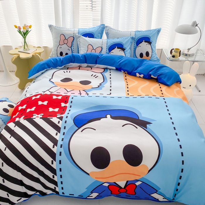 91家纺网 家纺一手货源 找家纺 卡通被套单件被罩男女儿童学生宿舍单人被单男孩卡幼儿园单人被罩 上课