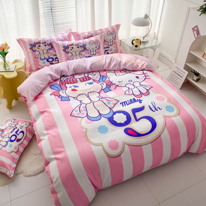 91家纺网 家纺一手货源 找家纺 卡通被套单件被罩男女儿童学生宿舍单人被单男孩卡幼儿园单人被罩 公主伙伴