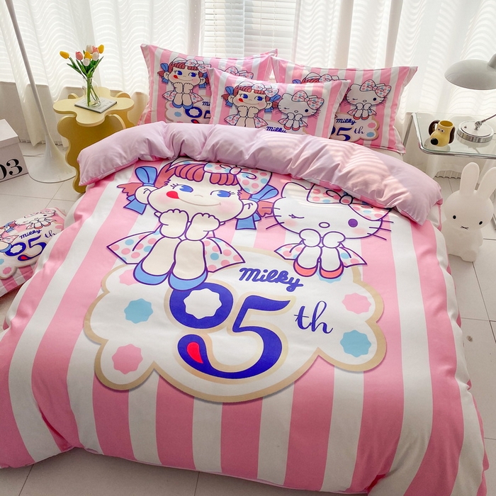 91家纺网 家纺一手货源 找家纺 卡通被套单件被罩男女儿童学生宿舍单人被单男孩卡幼儿园单人被罩 公主伙伴