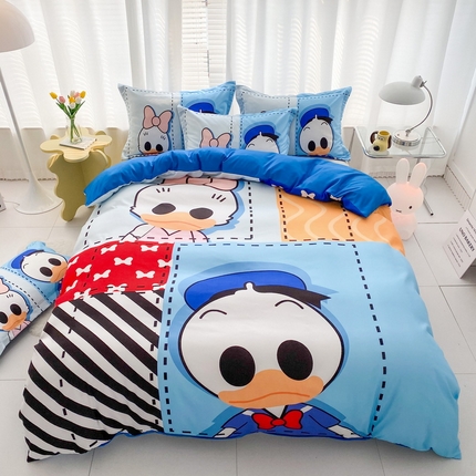 卡通被套单件被罩男女儿童学生宿舍单人被单男孩卡幼儿园单人被罩 上课