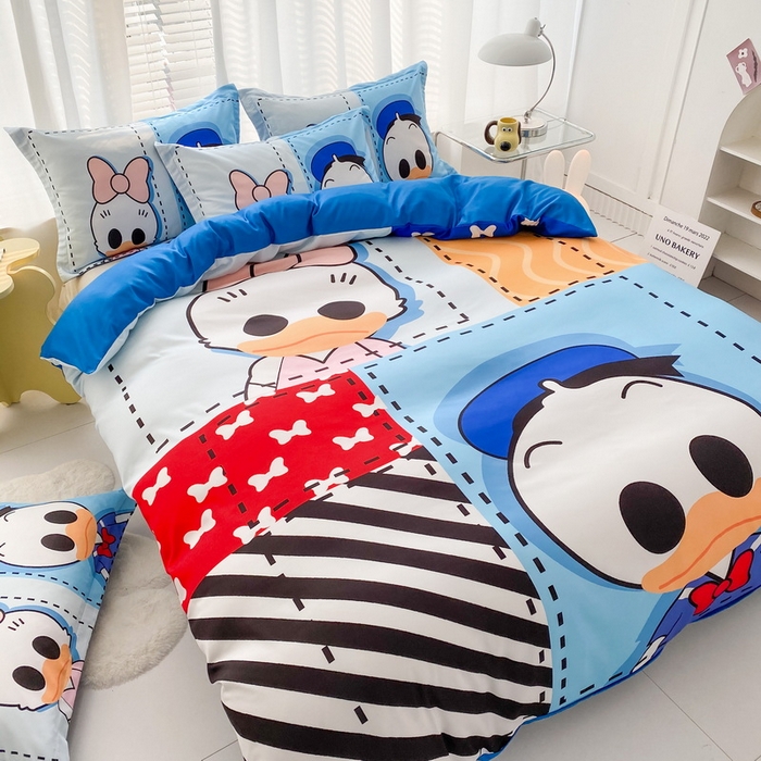 91家纺网 家纺一手货源 找家纺 卡通被套单件被罩男女儿童学生宿舍单人被单男孩卡幼儿园单人被罩 上课