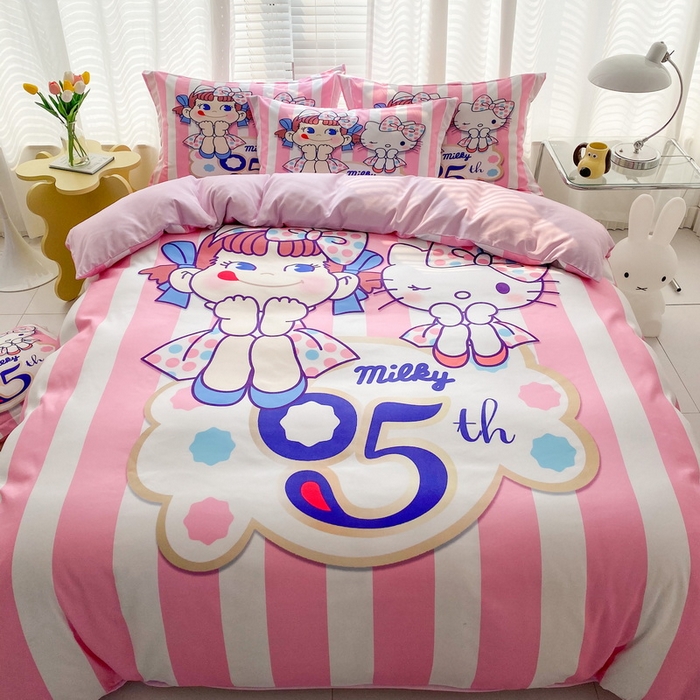 91家纺网 家纺一手货源 找家纺 卡通被套单件被罩男女儿童学生宿舍单人被单男孩卡幼儿园单人被罩 公主伙伴