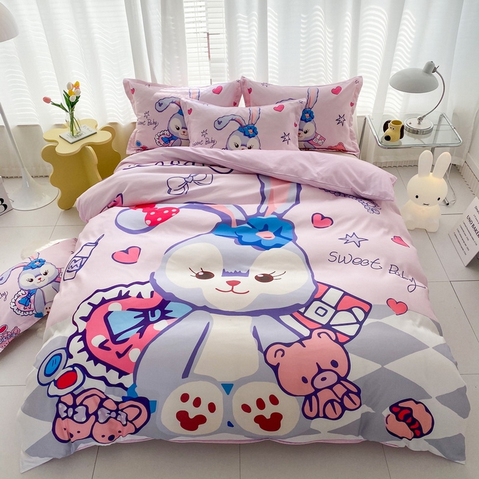 91家纺网 家纺一手货源 找家纺 卡通被套单件被罩男女儿童学生宿舍单人被单男孩卡幼儿园单人被罩 冰冰星黛露