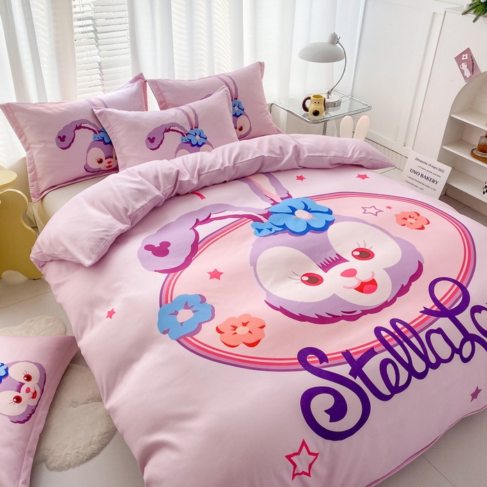 91家纺网 家纺一手货源 找家纺 卡通被套单件被罩男女儿童学生宿舍单人被单男孩卡幼儿园单人被罩 可爱星黛露