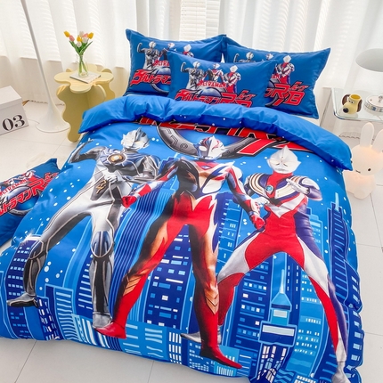 卡通被套单件被罩男女儿童学生宿舍单人被单男孩卡幼儿园单人被罩 奥特归来