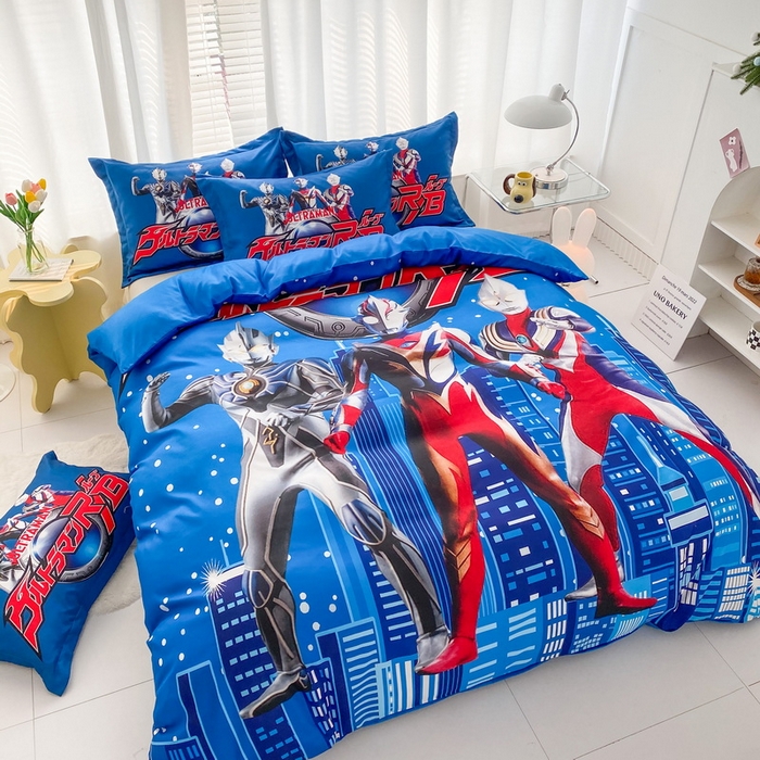 91家纺网 家纺一手货源 找家纺 卡通被套单件被罩男女儿童学生宿舍单人被单男孩卡幼儿园单人被罩 奥特归来