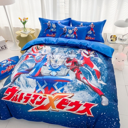 卡通被套单件被罩男女儿童学生宿舍单人被单男孩卡幼儿园单人被罩 奥特警卫队