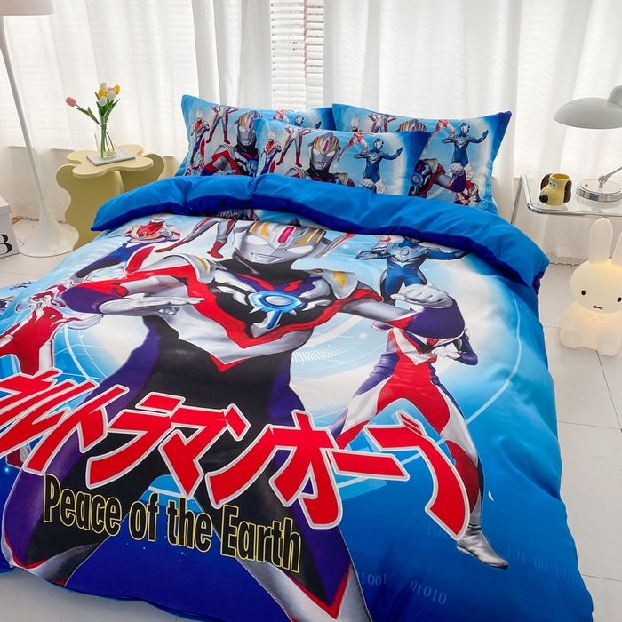 91家纺网 家纺一手货源 找家纺 卡通被套单件被罩男女儿童学生宿舍单人被单男孩卡幼儿园单人被罩 奥特归来