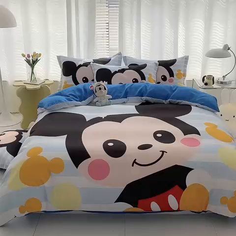 91家纺网 家纺一手货源 找家纺 卡通被套单件被罩男女儿童学生宿舍单人被单男孩卡幼儿园单人被罩 小哥哥