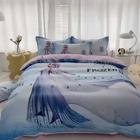 91家纺网 家纺一手货源 找家纺 卡通被套单件被罩男女儿童学生宿舍单人被单男孩卡幼儿园单人被罩 女王