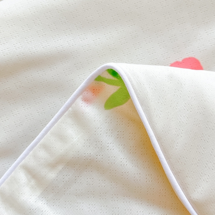 91家纺网 家纺一手货源 找家纺  蜜柚 2024新款A类提花透气凉感丝小冰皮夏被 小确幸