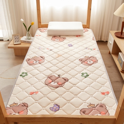 91家纺网 家纺一手货源 找家纺 （总）花言狐语 2025新款AB双面可用藤席夹棉床褥地垫单人款