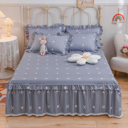 91家纺网 家纺一手货源 找家纺 （总）爱妮玖玖家纺 2023新款 小蕾丝床裙