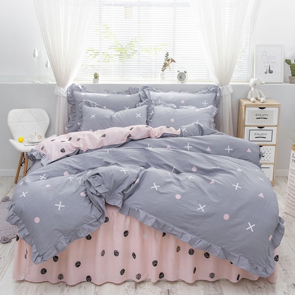 91家纺网 家纺一手货源 找家纺 （总）爱妮玖玖家纺 2023新款四季款床裙四件套