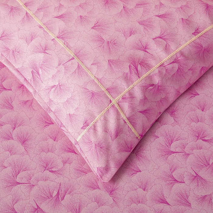 91家纺网 家纺一手货源 找家纺 优尚家纺2025新款肌理纹刺绣款四件套 温柔粉