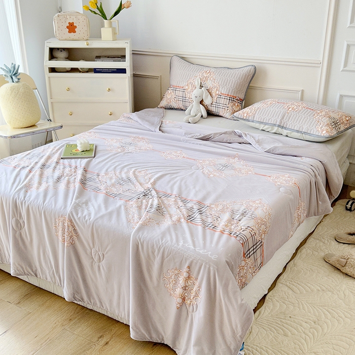 91家纺网 家纺一手货源 找家纺 纽缦家纺 2023新款降温凉感被 巴利生活