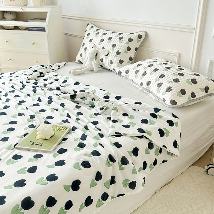 91家纺网 家纺一手货源 找家纺 纽缦家纺 2023新款降温凉感被 浅夏-白