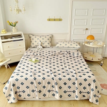 纽缦家纺 2023新款降温凉感被 灵动-卡其