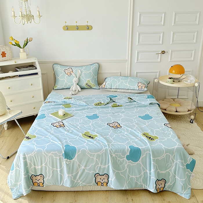 91家纺网 家纺一手货源 找家纺 纽缦家纺 2023新款降温凉感被 蝴蝶熊