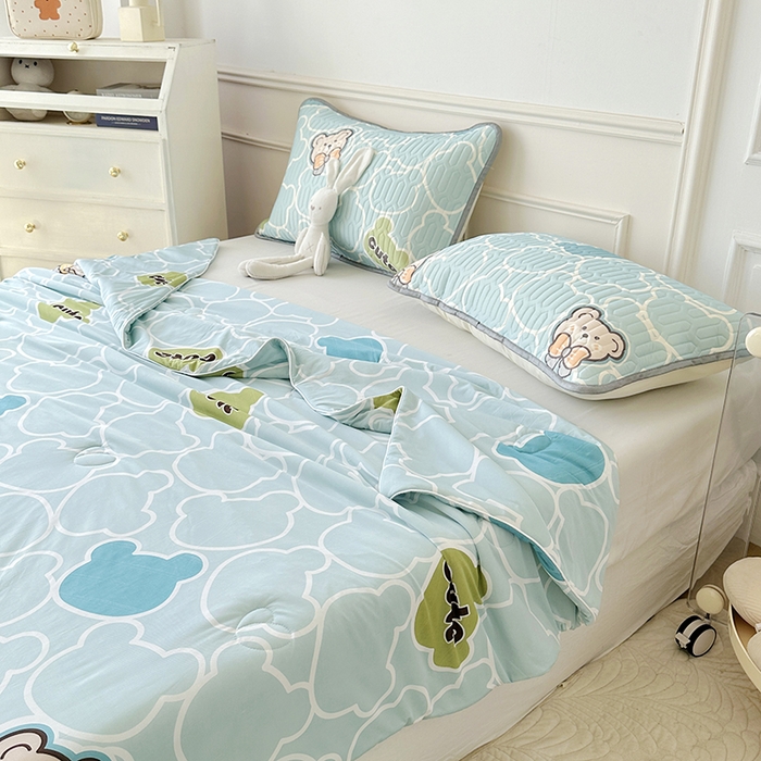 91家纺网 家纺一手货源 找家纺 纽缦家纺 2023新款降温凉感被 蝴蝶熊