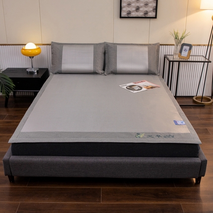 91家纺网 家纺一手货源 找家纺 （总）航途席业 2025新款艾草刺绣藤席冰藤席