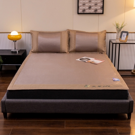 91家纺网 家纺一手货源 找家纺 （总）航途席业 2025新款艾草刺绣藤席冰藤席