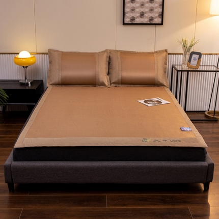 91家纺网 家纺一手货源 找家纺 （总）航途席业 2025新款艾草刺绣藤席冰藤席