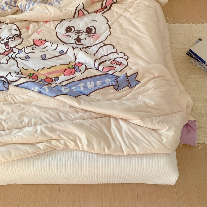 91家纺网 家纺一手货源 找家纺 （总）美乐迪2023新款大版针织棉夏被