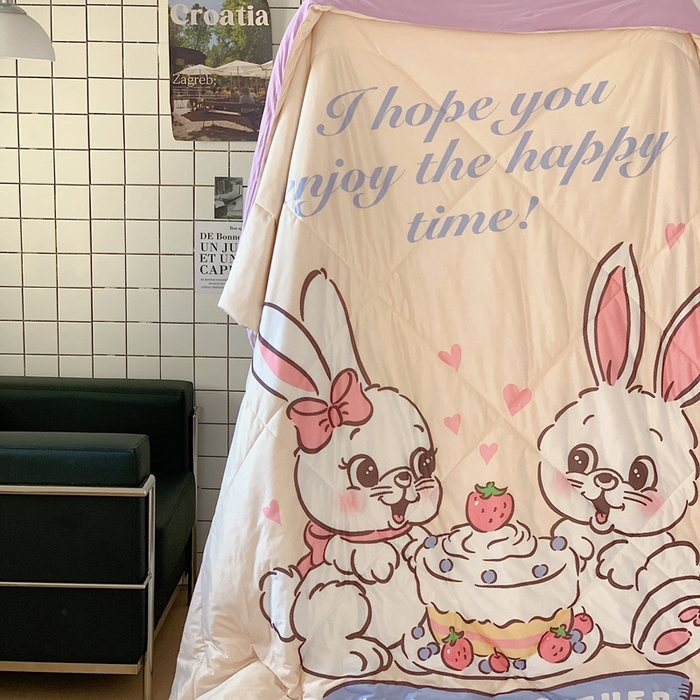 91家纺网 家纺一手货源 找家纺 （总）美乐迪2023新款大版针织棉夏被